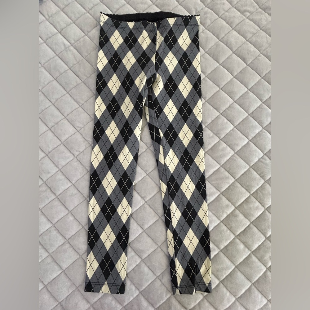 Tea Collection NWOT Size 6 Argyle Patterned Leggings